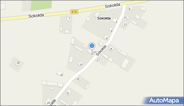 Sokołda, Sokołda, 10, mapa Sokołda