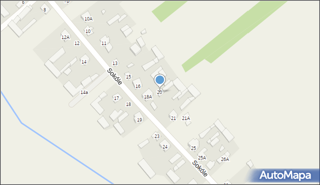 Sokóle, Sokóle, 20, mapa Sokóle