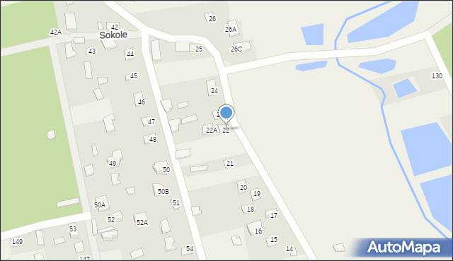 Sokole, Sokole, 22, mapa Sokole