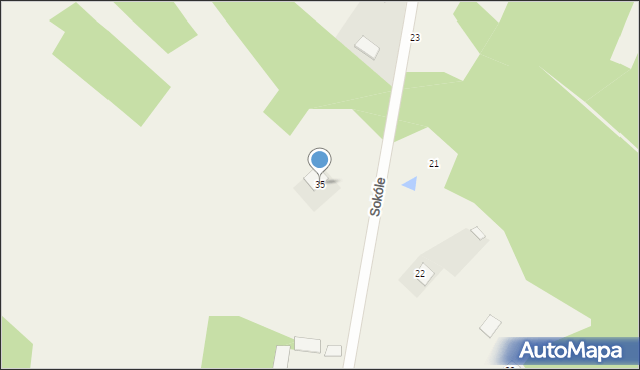 Sokóle, Sokóle, 35, mapa Sokóle