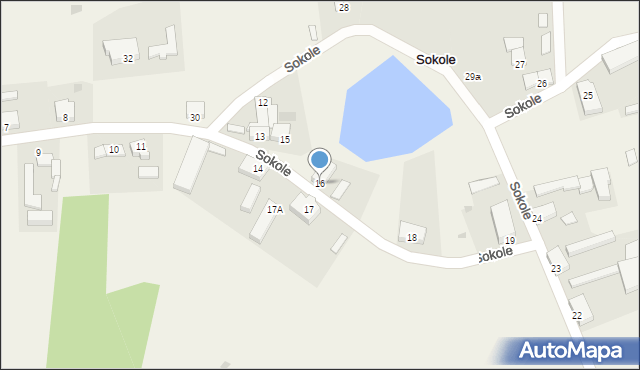 Sokole, Sokole, 16, mapa Sokole