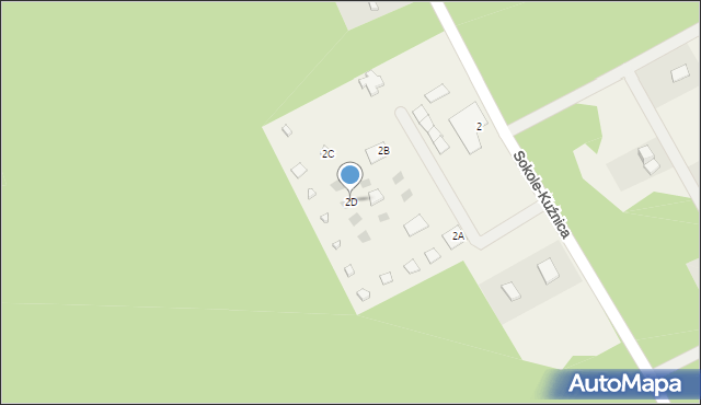 Sokole-Kuźnica, Sokole-Kuźnica, 2D, mapa Sokole-Kuźnica