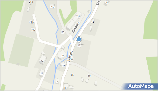 Sokolec, Sokolec, 12, mapa Sokolec