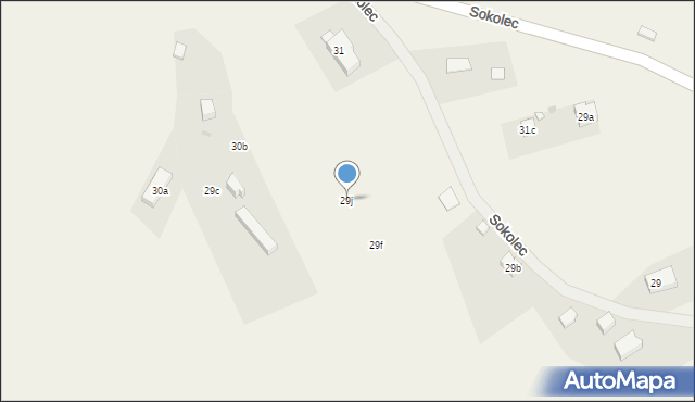 Sokolec, Sokolec, 29j, mapa Sokolec