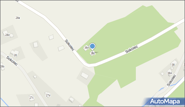 Sokolec, Sokolec, 38c, mapa Sokolec