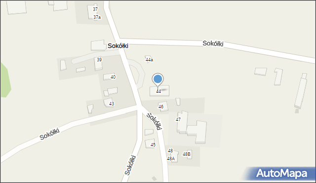 Sokółki, Sokółki, 44, mapa Sokółki
