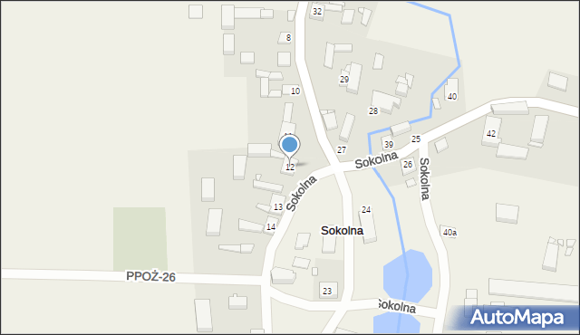 Sokolna, Sokolna, 12, mapa Sokolna