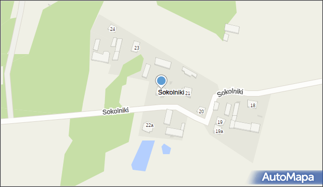 Sokolniki, Sokolniki, 22, mapa Sokolniki
