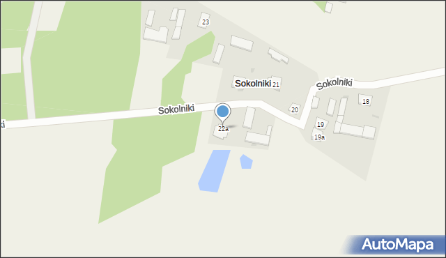 Sokolniki, Sokolniki, 22a, mapa Sokolniki