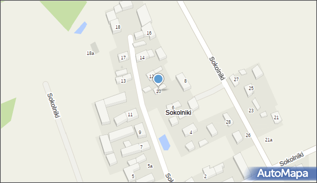 Sokolniki, Sokolniki, 10, mapa Sokolniki