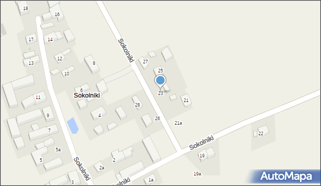 Sokolniki, Sokolniki, 23, mapa Sokolniki