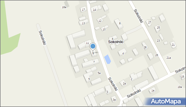 Sokolniki, Sokolniki, 9, mapa Sokolniki