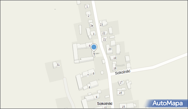 Sokolniki, Sokolniki, 5, mapa Sokolniki