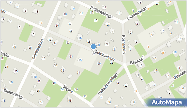 Sokolniki-Las, Sowińskiego Józefa, gen., 17, mapa Sokolniki-Las