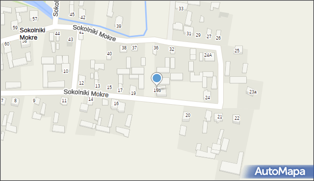 Sokolniki Mokre, Sokolniki Mokre, 19b, mapa Sokolniki Mokre