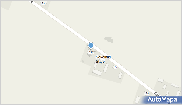 Sokolniki Stare, Sokolniki Stare, 28A, mapa Sokolniki Stare