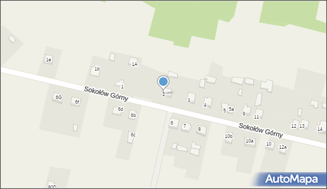 Sokołów Górny, Sokołów Górny, 2, mapa Sokołów Górny
