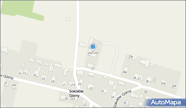 Sokołów Górny, Sokołów Górny, 20c, mapa Sokołów Górny