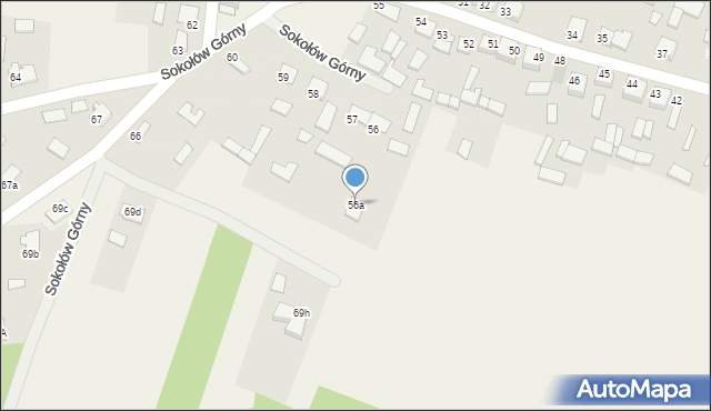 Sokołów Górny, Sokołów Górny, 56a, mapa Sokołów Górny
