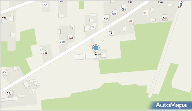 Sokołów Górny, Sokołów Górny, 73, mapa Sokołów Górny