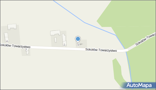 Sokołów-Towarzystwo, Sokołów-Towarzystwo, 1, mapa Sokołów-Towarzystwo