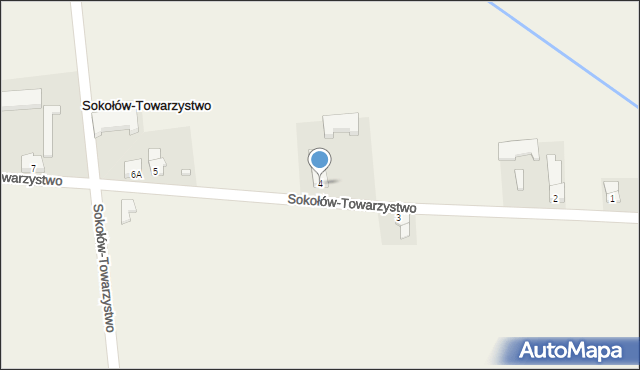 Sokołów-Towarzystwo, Sokołów-Towarzystwo, 4, mapa Sokołów-Towarzystwo
