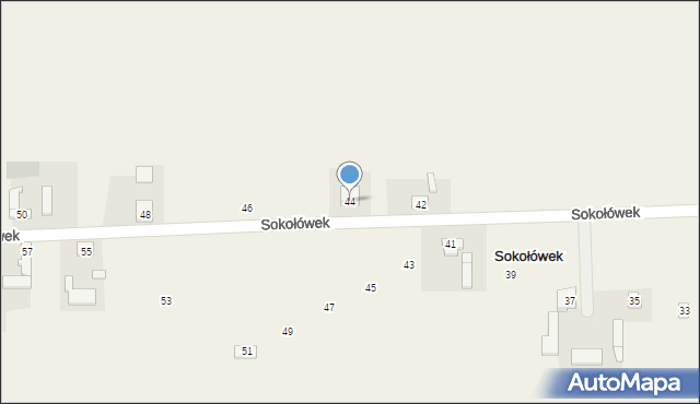 Sokołówek, Sokołówek, 44, mapa Sokołówek