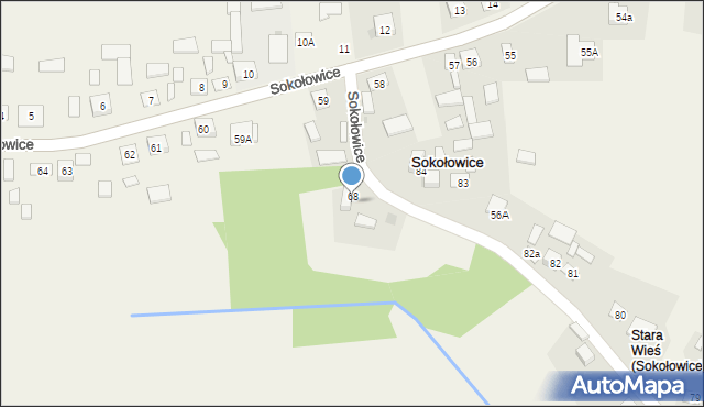 Sokołowice, Sokołowice, 69, mapa Sokołowice