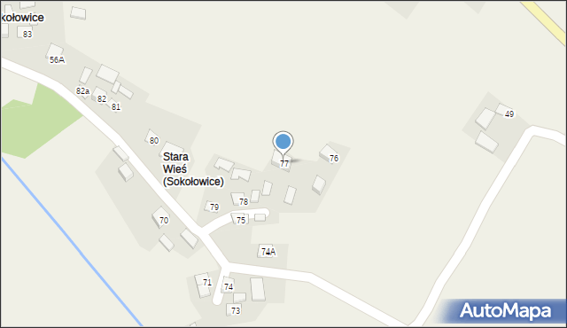 Sokołowice, Sokołowice, 77, mapa Sokołowice