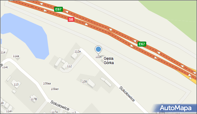 Sokołowice, Sokołowice, 112b, mapa Sokołowice