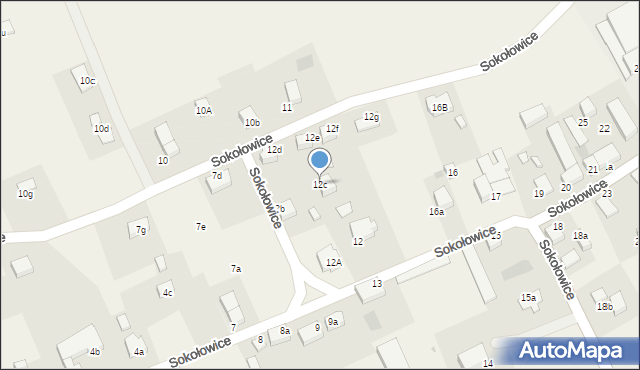 Sokołowice, Sokołowice, 12c, mapa Sokołowice
