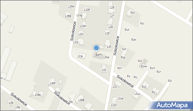 Sokołowice, Sokołowice, 130c, mapa Sokołowice