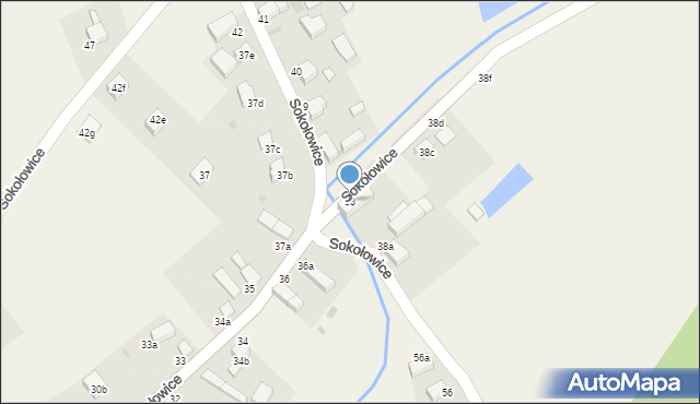 Sokołowice, Sokołowice, 38, mapa Sokołowice