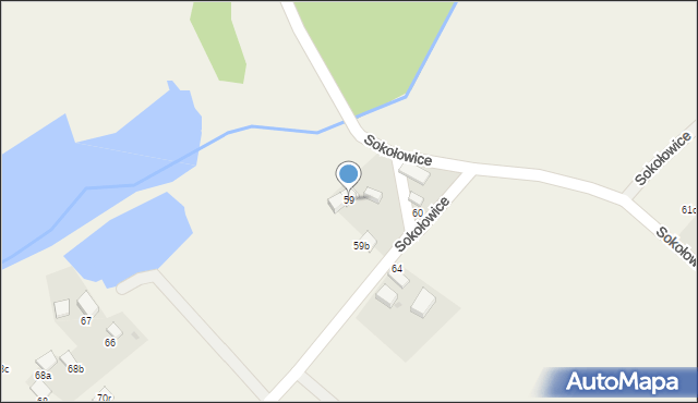 Sokołowice, Sokołowice, 59, mapa Sokołowice