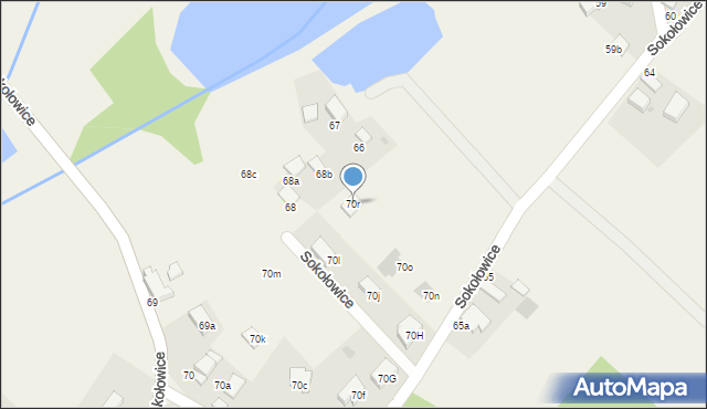 Sokołowice, Sokołowice, 70r, mapa Sokołowice
