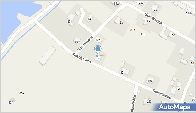 Sokołowice, Sokołowice, 82, mapa Sokołowice