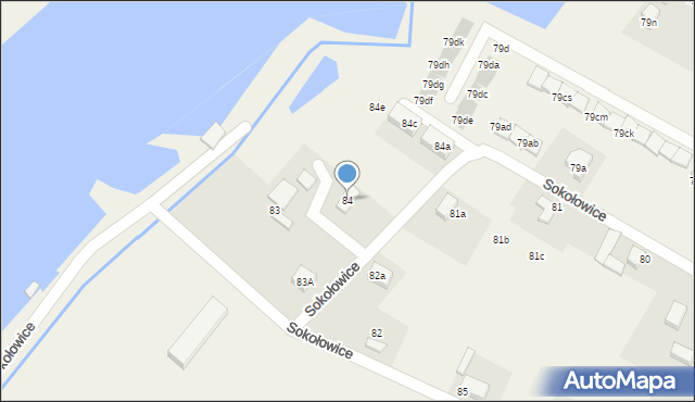 Sokołowice, Sokołowice, 84, mapa Sokołowice