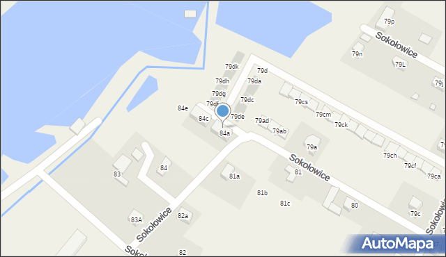 Sokołowice, Sokołowice, 84b, mapa Sokołowice