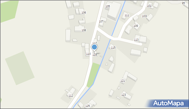 Sokołowiec, Sokołowiec, 119, mapa Sokołowiec