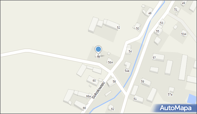 Sokołowiec, Sokołowiec, 56, mapa Sokołowiec