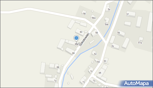 Sokołowiec, Sokołowiec, 66a, mapa Sokołowiec