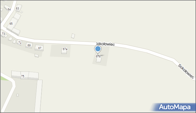 Sokołowiec, Sokołowiec, 67b, mapa Sokołowiec
