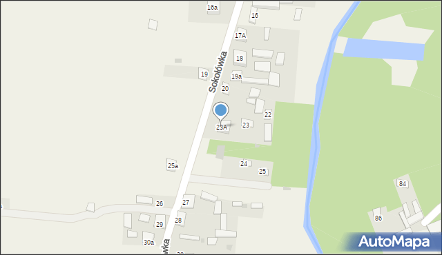 Sokołówka, Sokołówka, 23A, mapa Sokołówka
