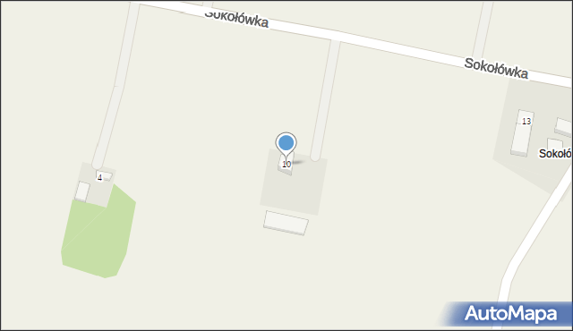 Sokołówka, Sokołówka, 10, mapa Sokołówka