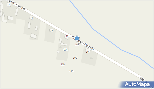 Sokołowo-Parcele, Sokołowo-Parcele, 10E, mapa Sokołowo-Parcele