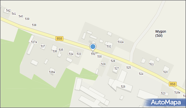 Sól, Sól, 531, mapa Sól