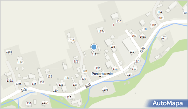 Sól, Sól, 118, mapa Sól