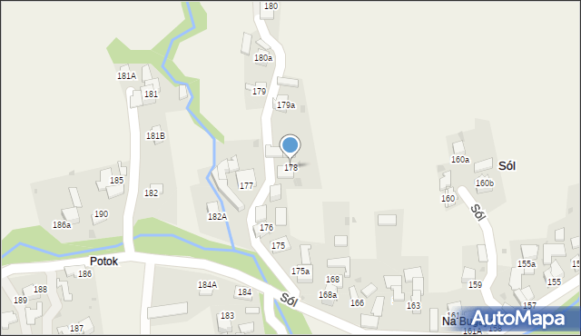 Sól, Sól, 178, mapa Sól