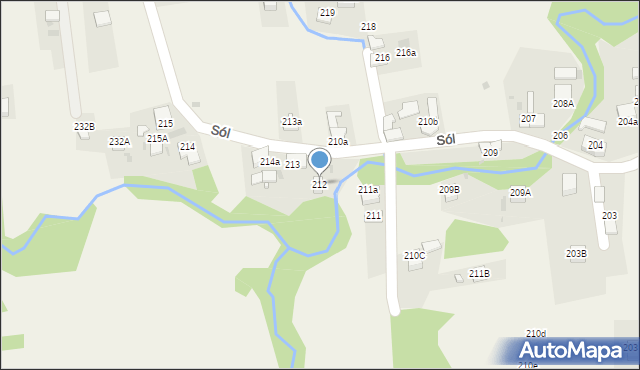 Sól, Sól, 212, mapa Sól