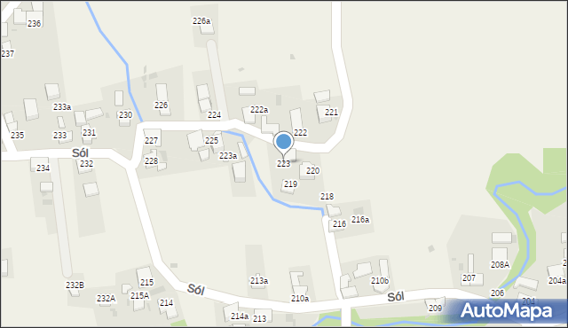 Sól, Sól, 223, mapa Sól